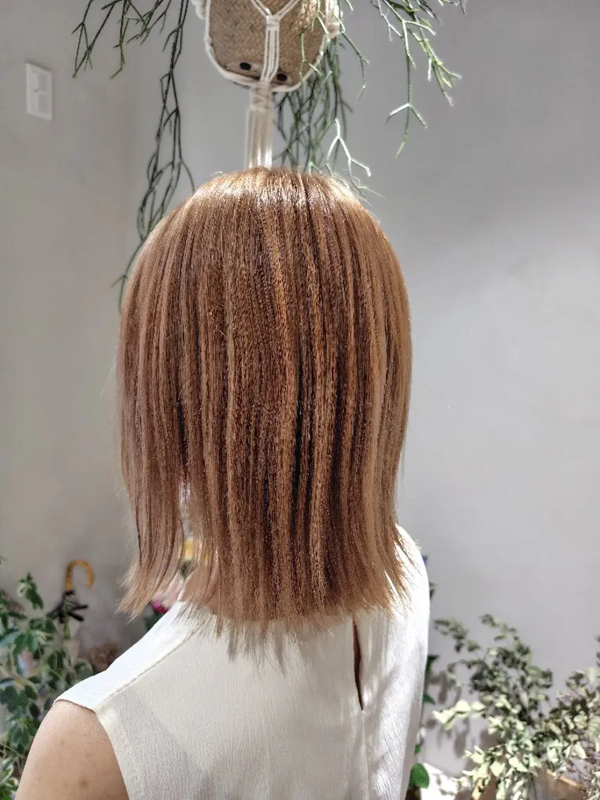 カラー ミディアム ベージュカラー ブリーチ ヘアカラー トリートメント 🌸花屋併設🌸石垣 友基のヘアスタイル