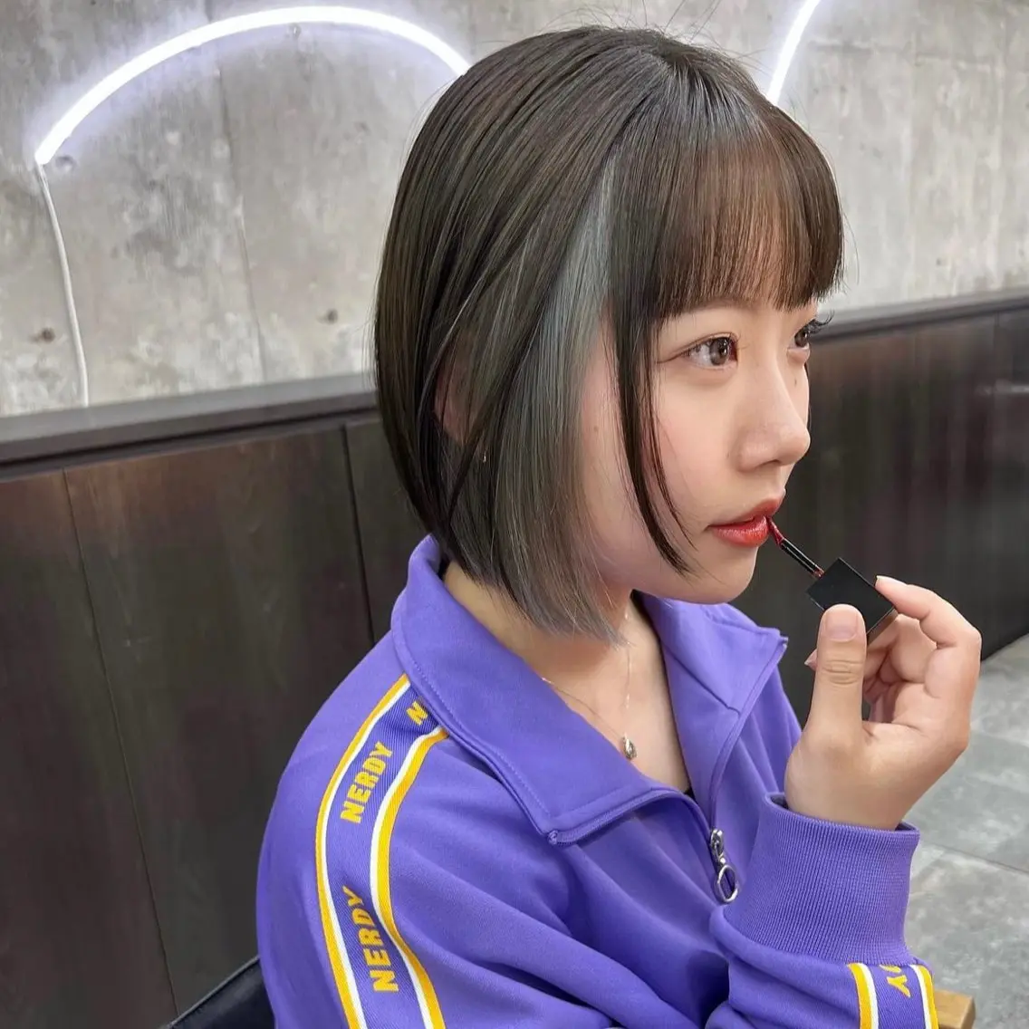 👱🏻♀️カット + インナーカラー ( 両サイドのみ ) + 透明感カラーの写真