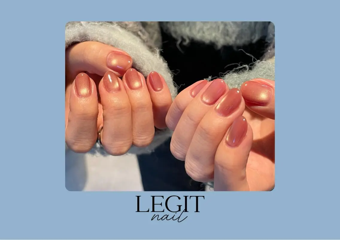 ネイル マグネットネイル LEGIT nail AKARIのネイルデザイン