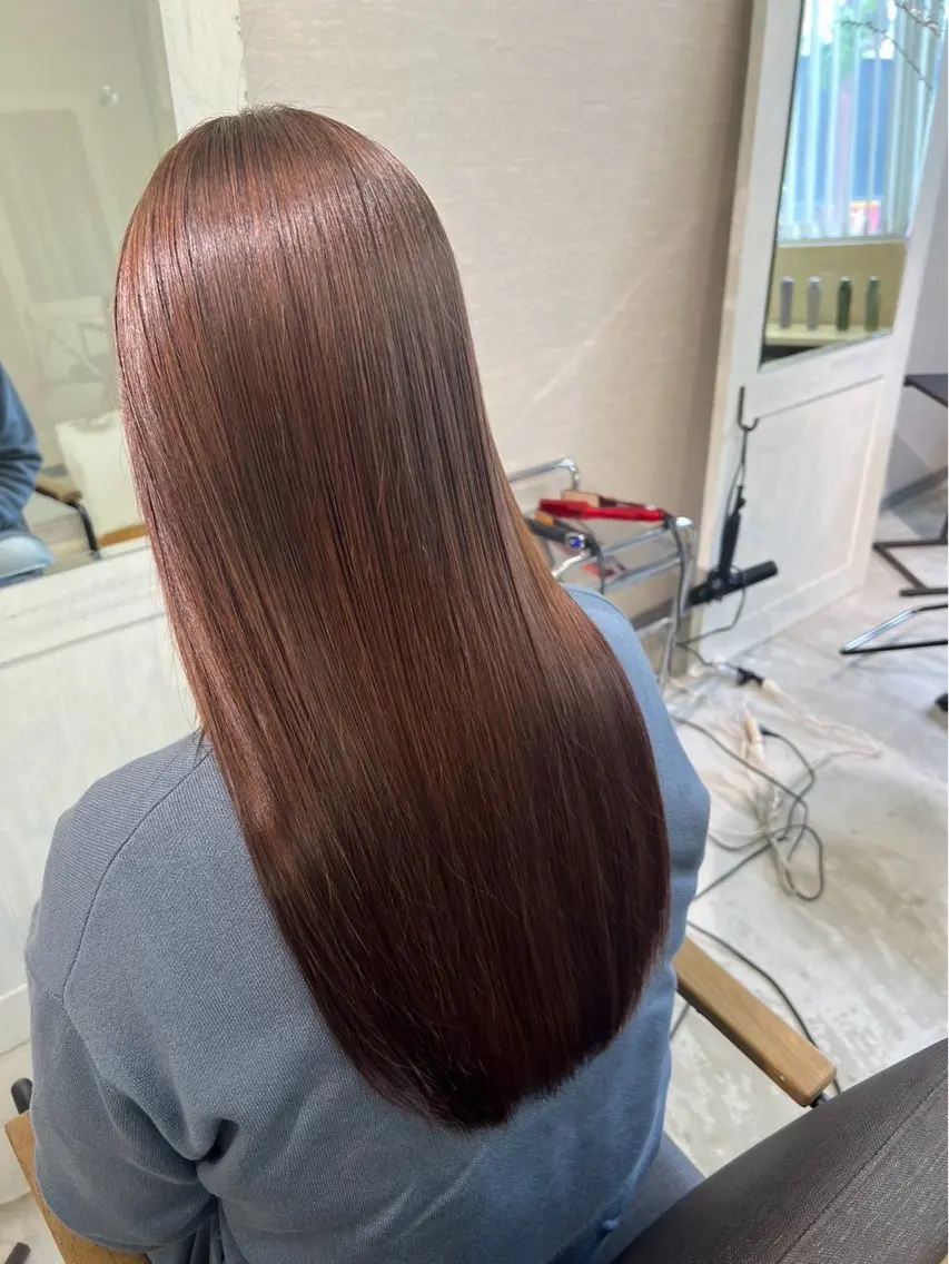 同時施術で時短極ツヤ仕上げ💐とシルクストレート×水素カラー×marbb炭酸泉　【2/25​〜​2/28限定メニュー】の写真