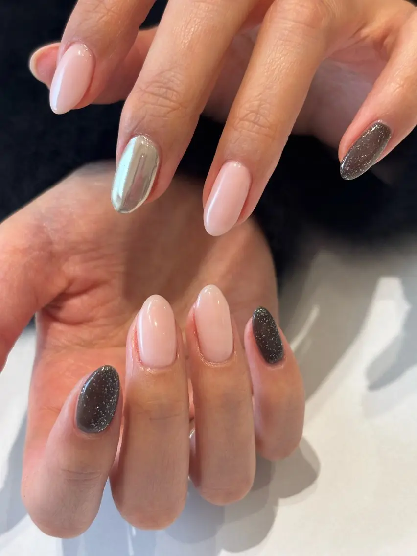 ネイル アートネイル 冬ネイル クリスマス ハンドネイル Ann nailのネイルデザイン