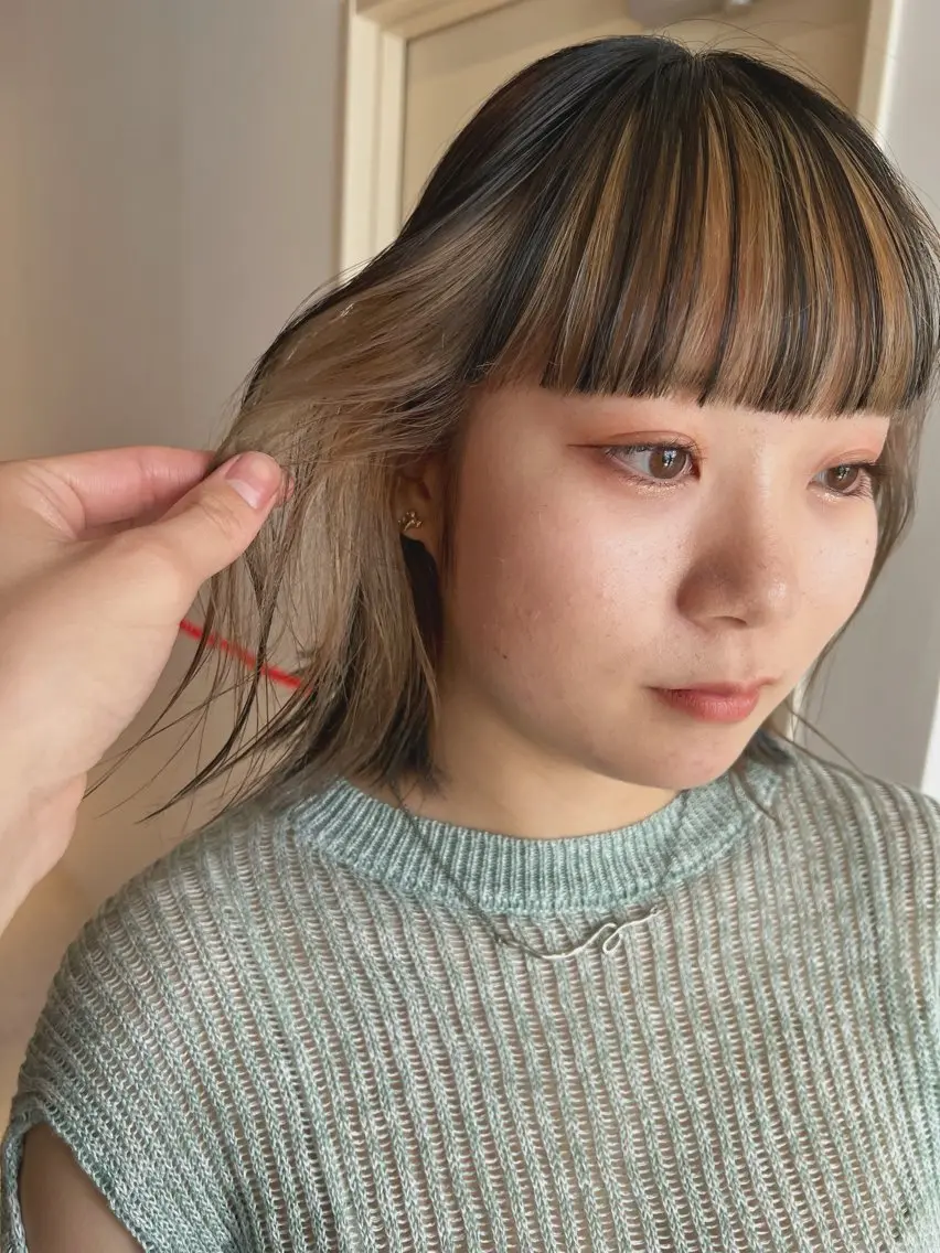 ミディアム カット ヘアカラー 大澤 叶方のヘアスタイル