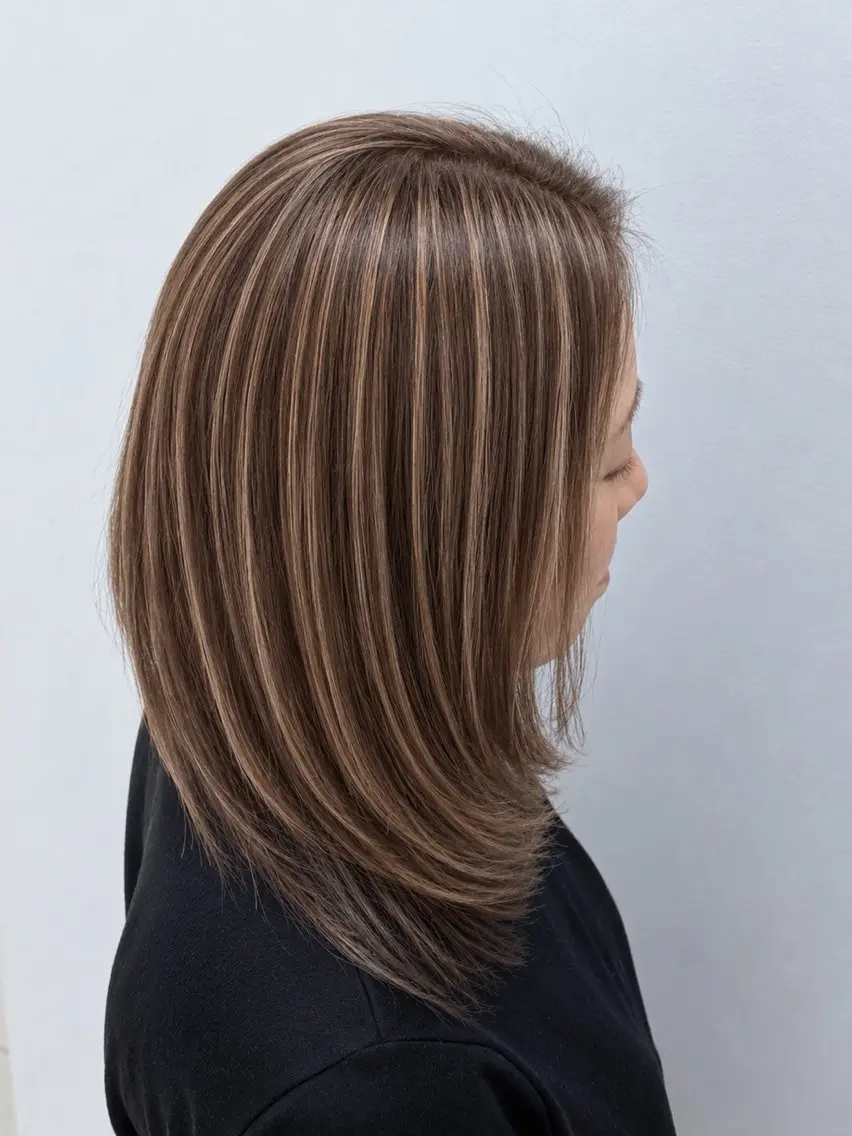 ロング カット ヘアカラー 成瀬白髪ぼかし カラー清水大隼のヘアスタイル