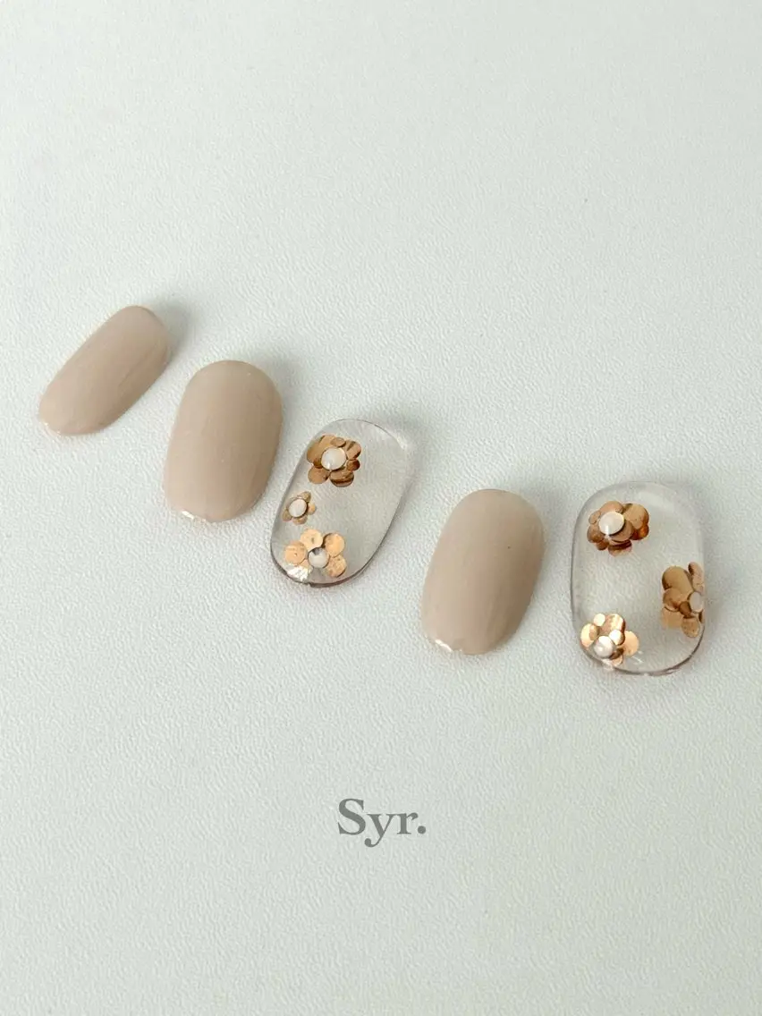 ネイル フラワーネイル Syr. シロップのネイルデザイン
