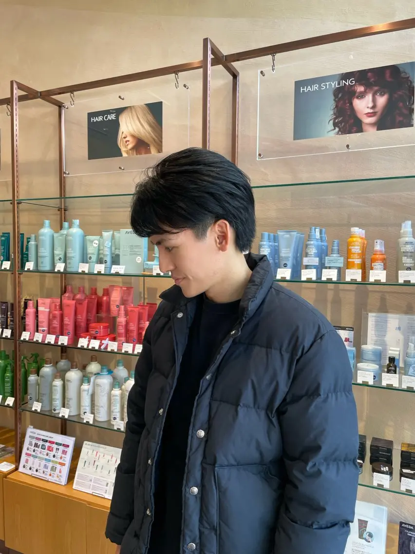 メンズ カット パーマ 箭内葉月/メンズ👔 ワンカールパーマのヘアスタイル