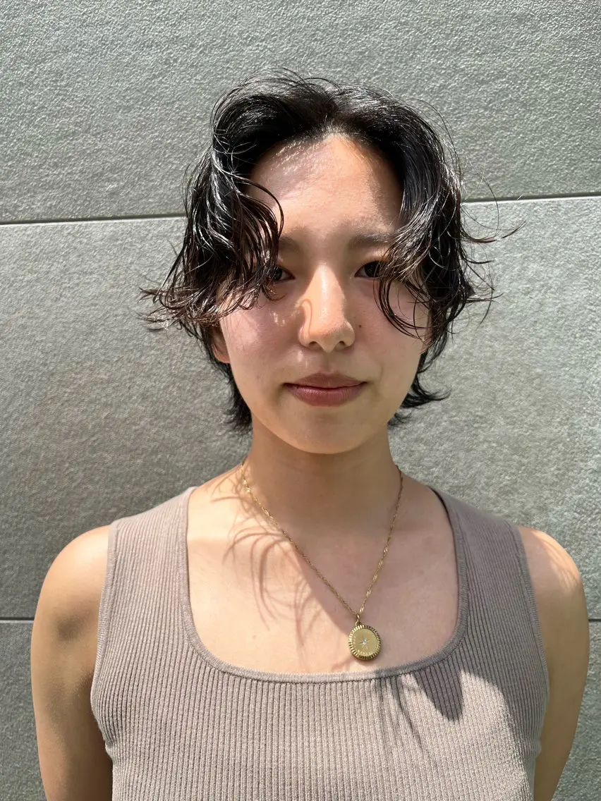 ショート ショートヘア カット パーマ 似合わせパーマ/ 山本銀次郎のヘアスタイル