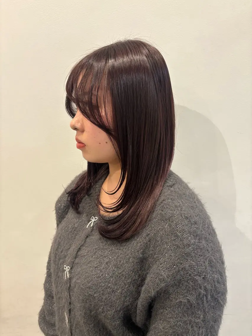 セミロング 可愛いstyling おしえます♡🌸冬桜のヘアスタイル