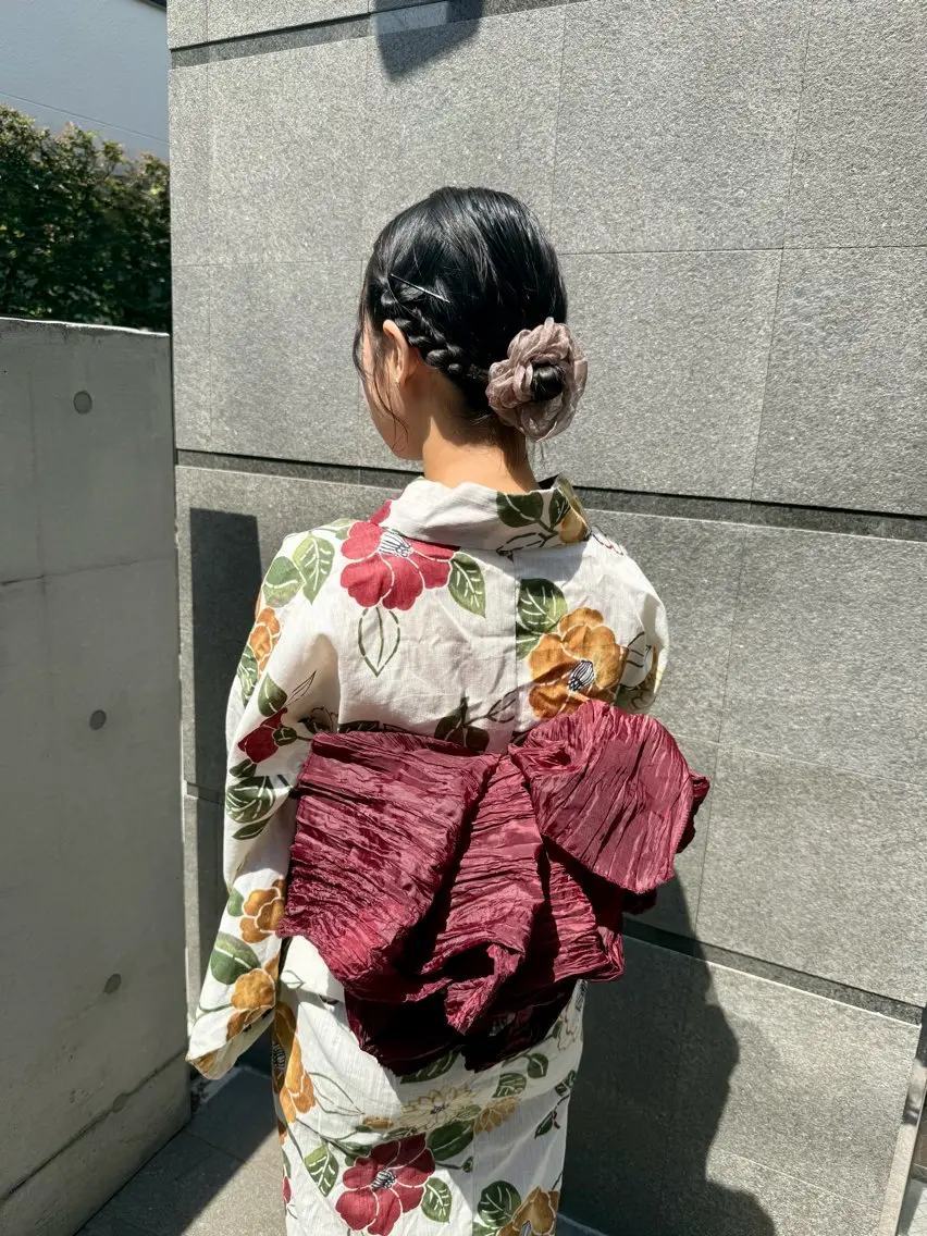 【8/3(月)花火大会🎇】浴衣着付け➕簡単ヘアアレンジの写真