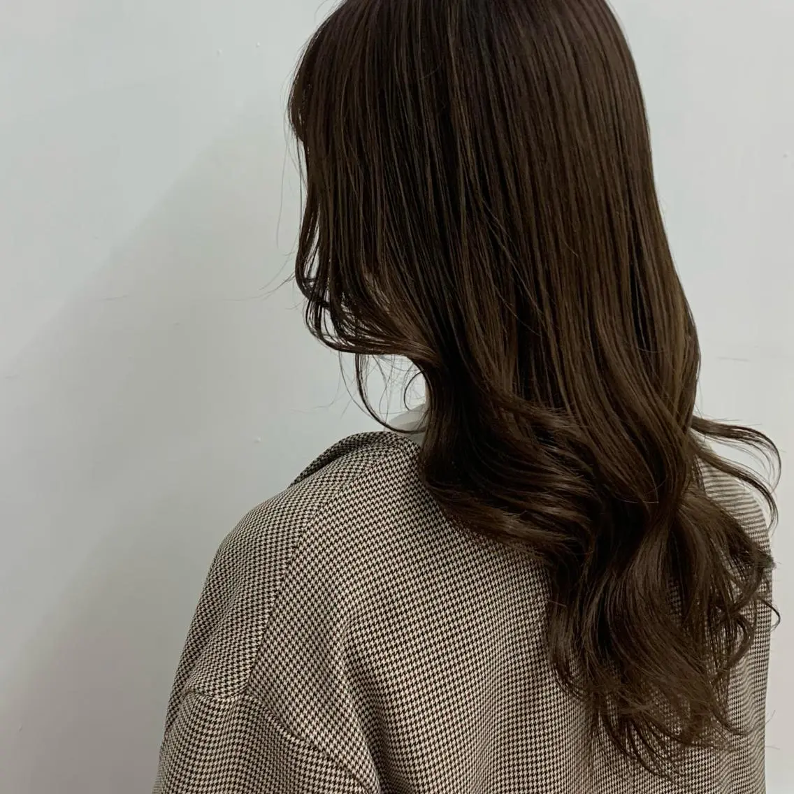 セミロング カラー ブラウンカラー レイヤーカット レイヤーカット/ 巻ける縮毛矯正のヘアスタイル