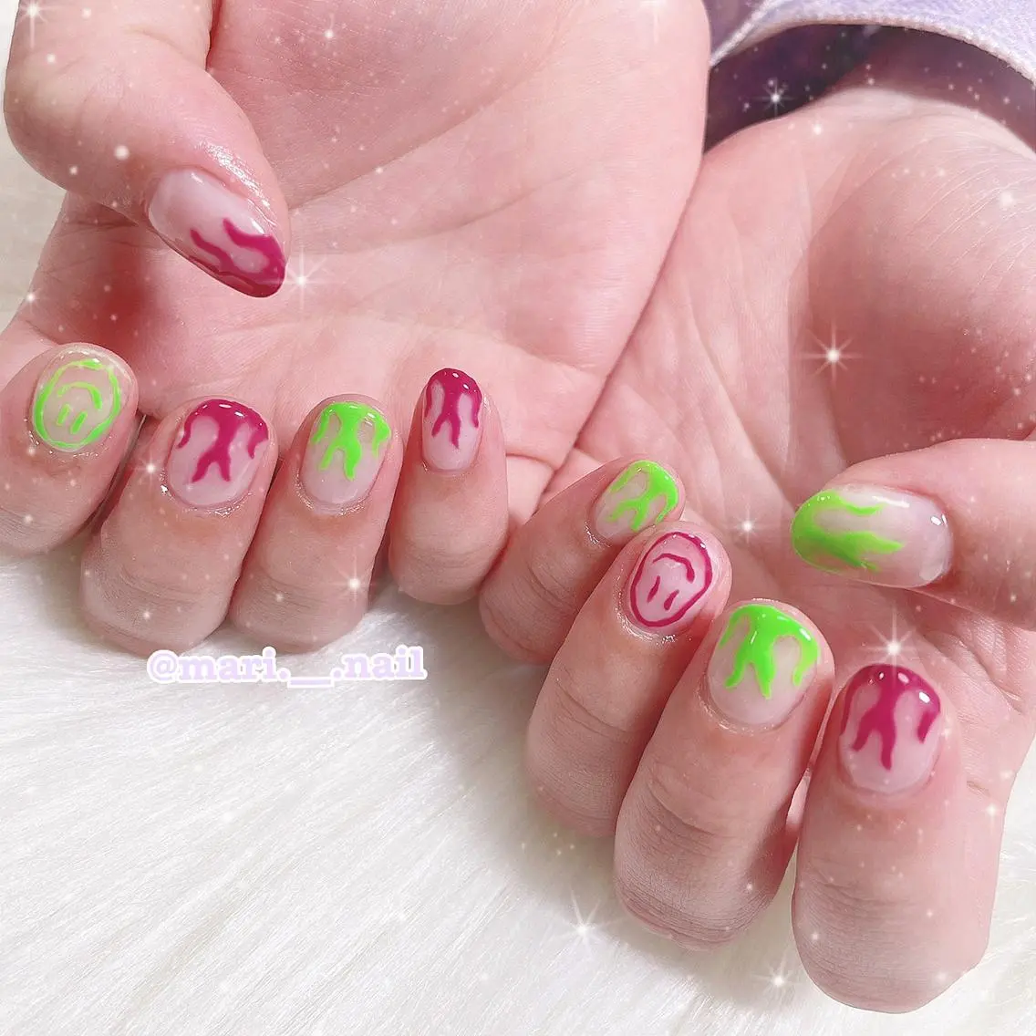 ネイル 🎀 Mayu 🎀痛ネイルのネイルデザイン