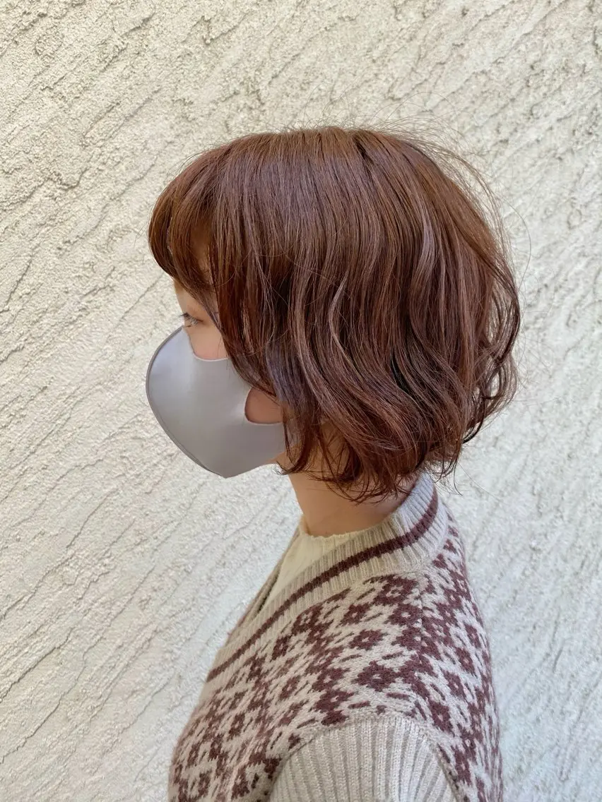 ショート パーマ ショートボブ ボブ ショートヘア ストカール✨ デジタルパーマ✨植松のヘアスタイル