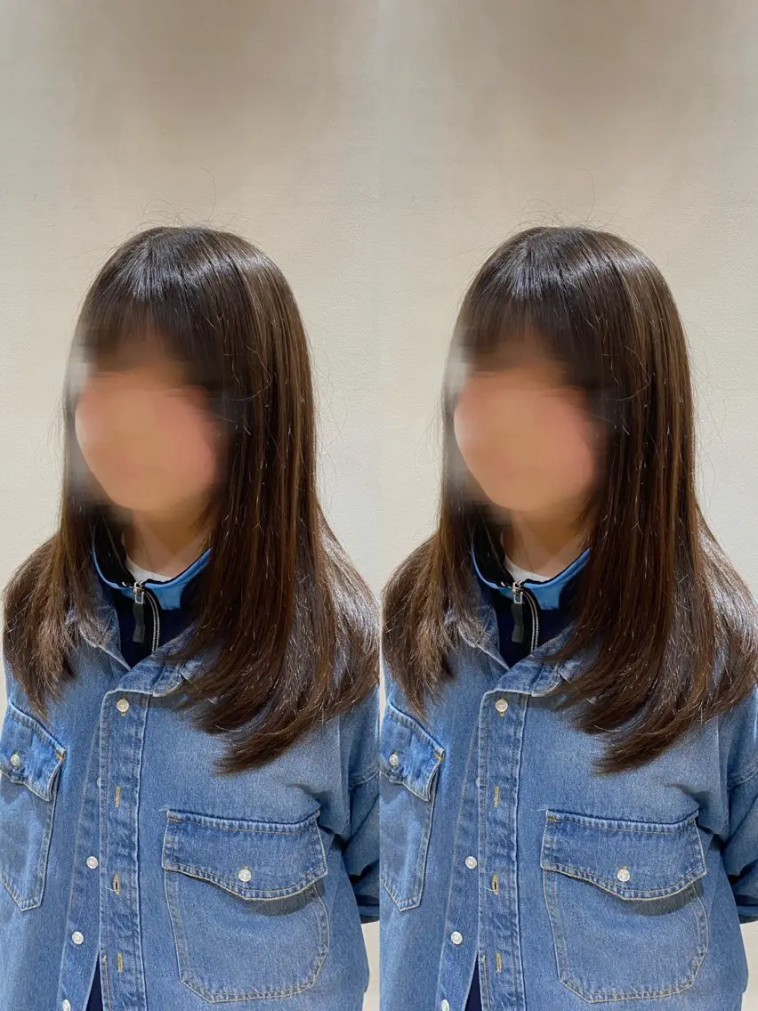セミロング レイヤーカット ローレイヤー 🌼ホシカワ ナナカ🌼のヘアスタイル