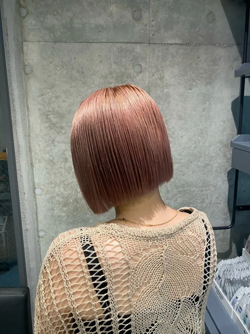 ショート カラー ヘアカラー トリートメント 🩶レイヤーカット 🩶柔らかカラー結愛のヘアスタイル