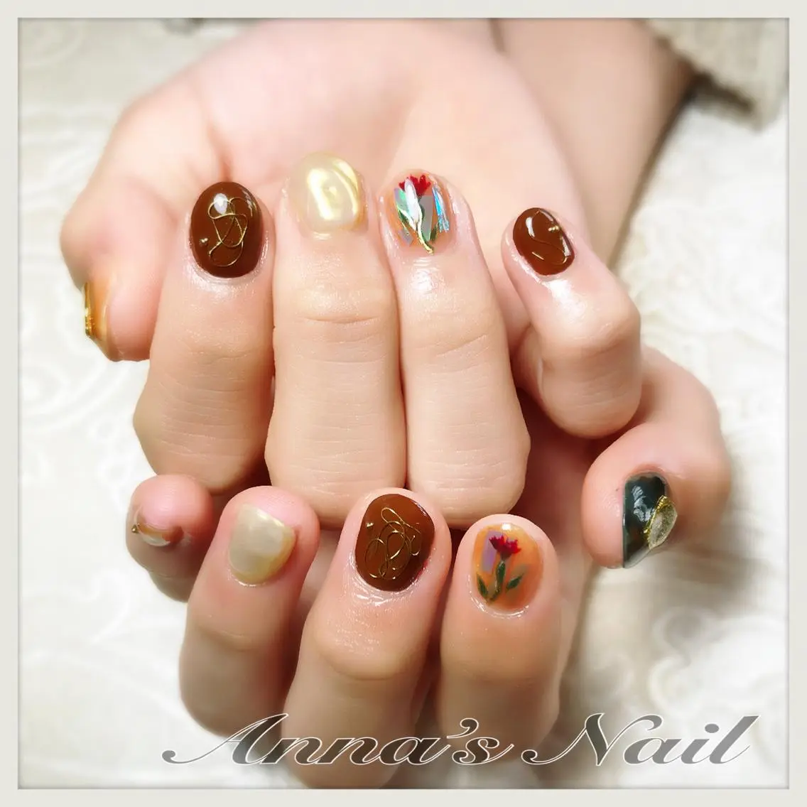 ネイル 清口 杏奈のネイルデザイン