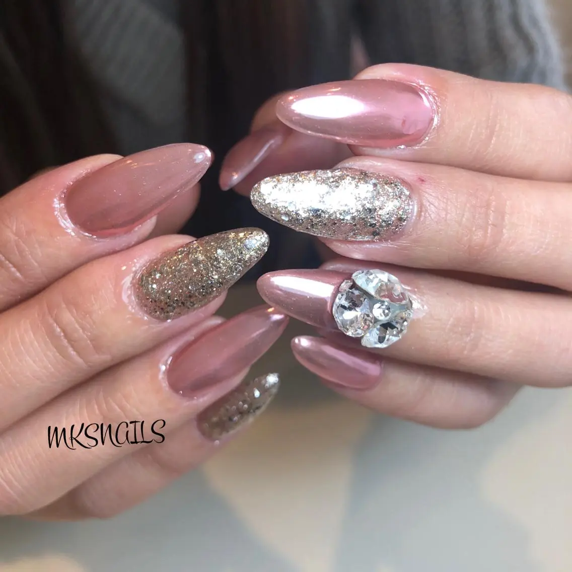 ネイル ハンドネイル mks＊nail //  枚方長尾のネイルデザイン