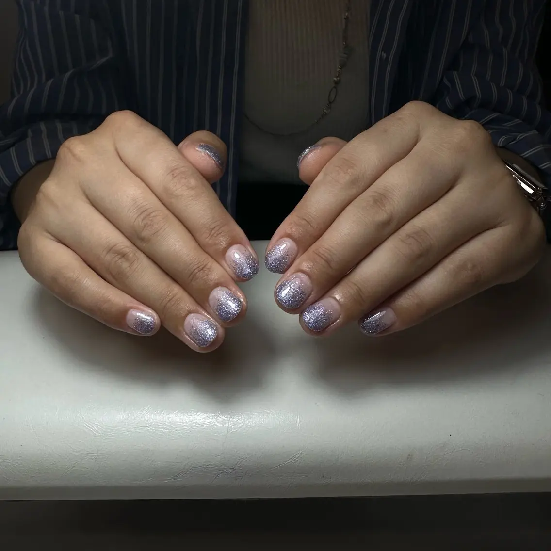 ネイル グラデーション ラメ(グリッター) ラメグラデーション ハンドネイル Miami Nailのネイルデザイン
