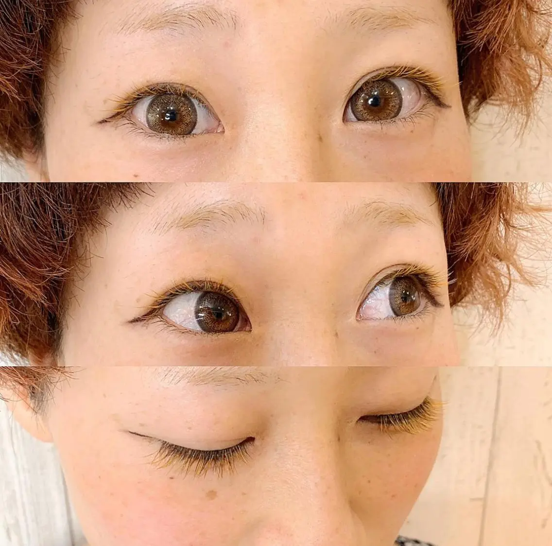 ブラウンエクステ140本の写真