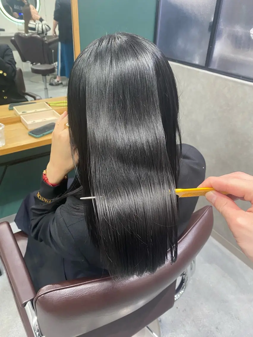 セミロング 髪質改善 トリートメント ヘアカラー トリートメント 梅田中崎町髪質改善 /オキヒロト/エコルのヘアスタイル
