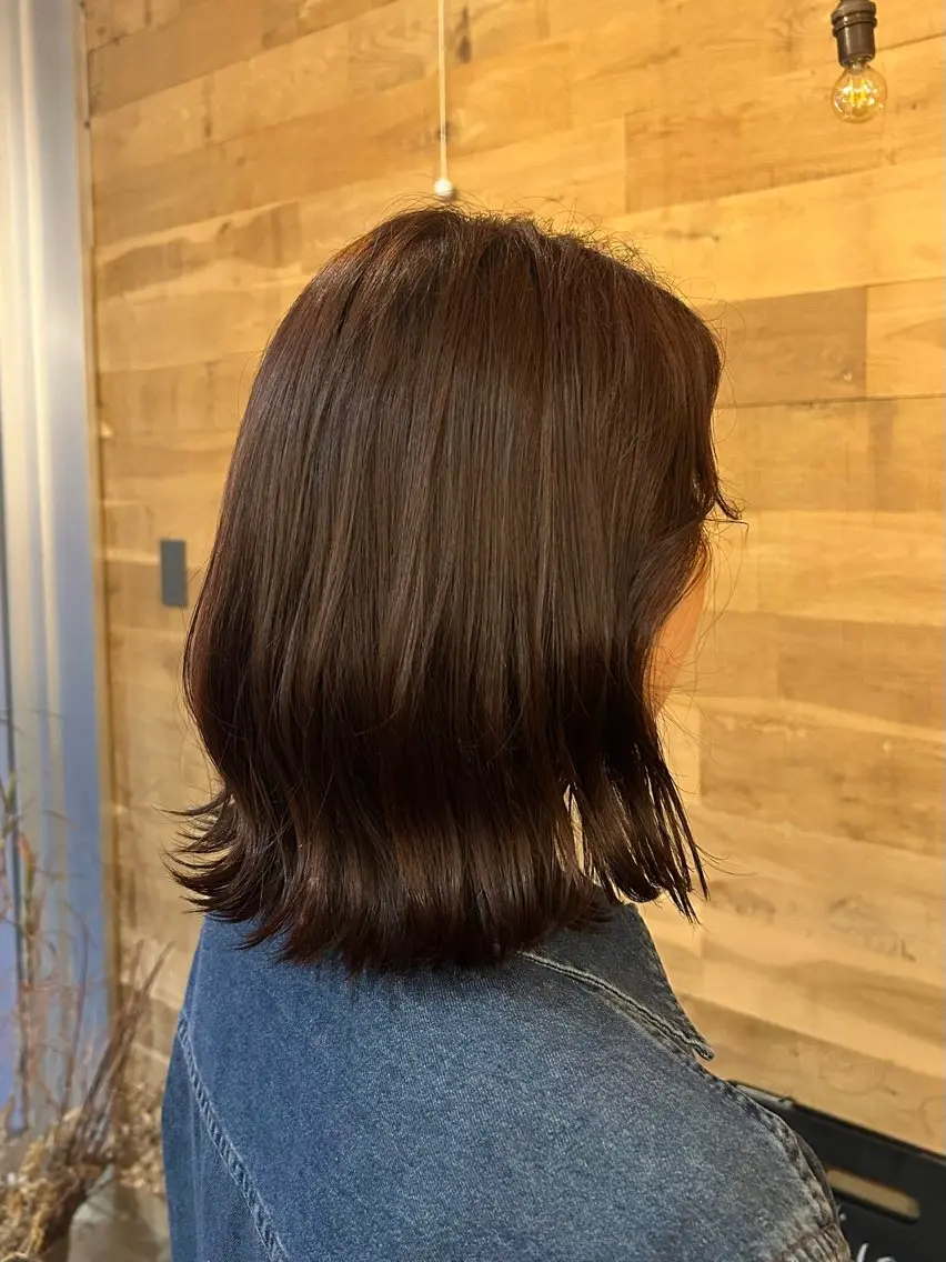 ミディアム ヘアカラー sachi 円山/カラーモデルのヘアスタイル
