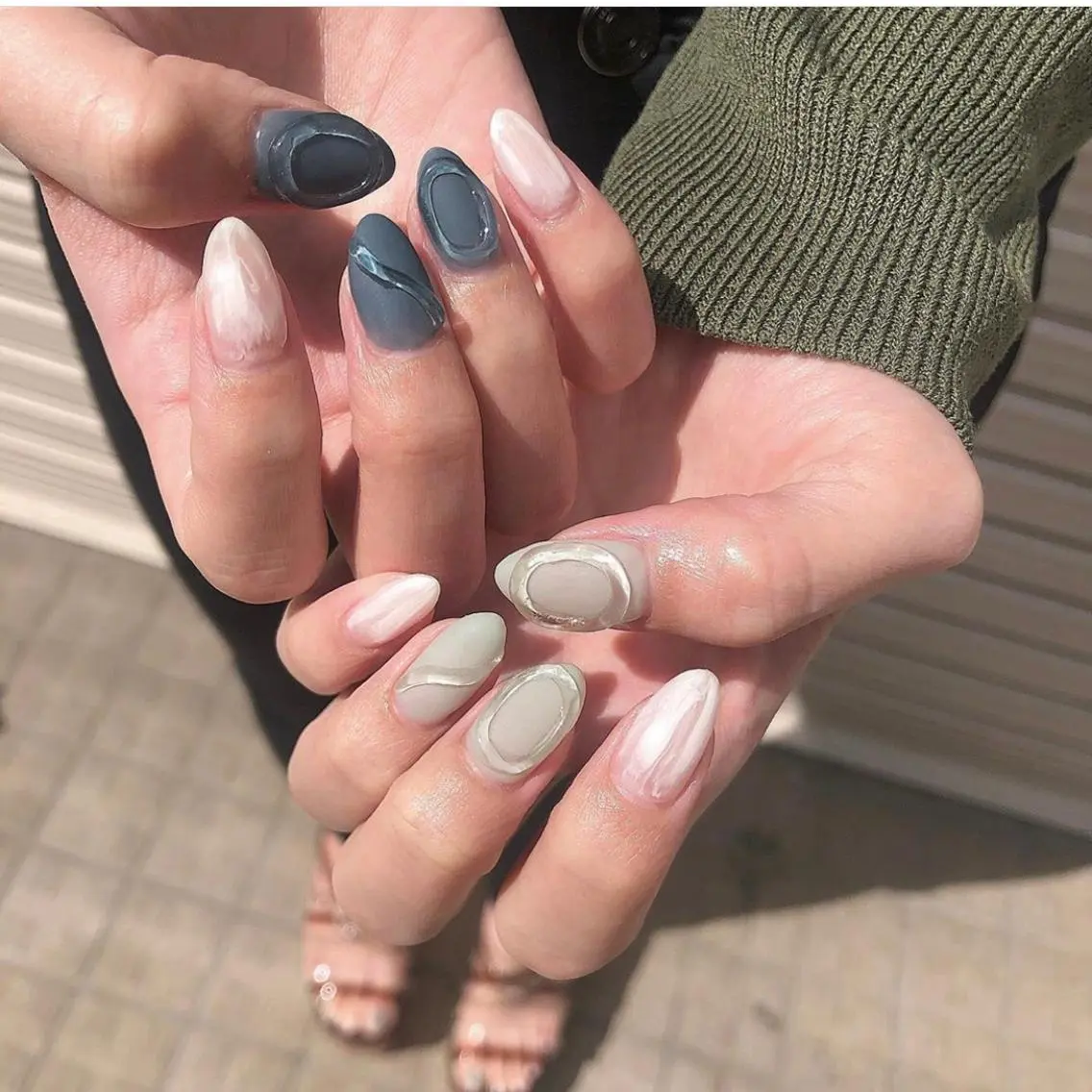 ネイル ニュアンスネイル nail salon granveilのネイルデザイン