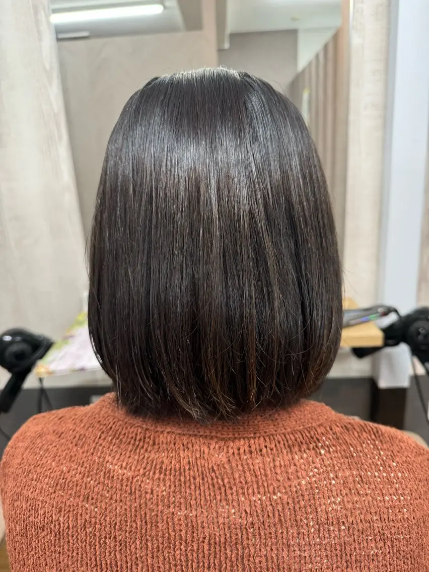 ミディアム 縮毛矯正 TELA HAIR 幕張本郷店　千尋のヘアスタイル