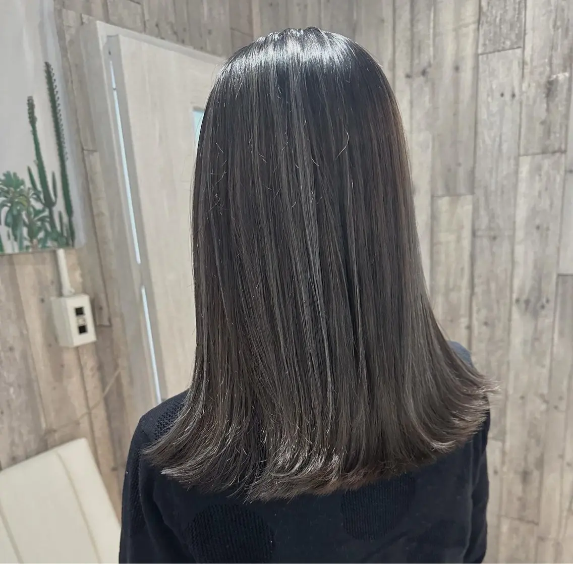 セミロング ハイライト カット ヘアカラー 銀座透け感大人カラー 🌴フルカワのヘアスタイル