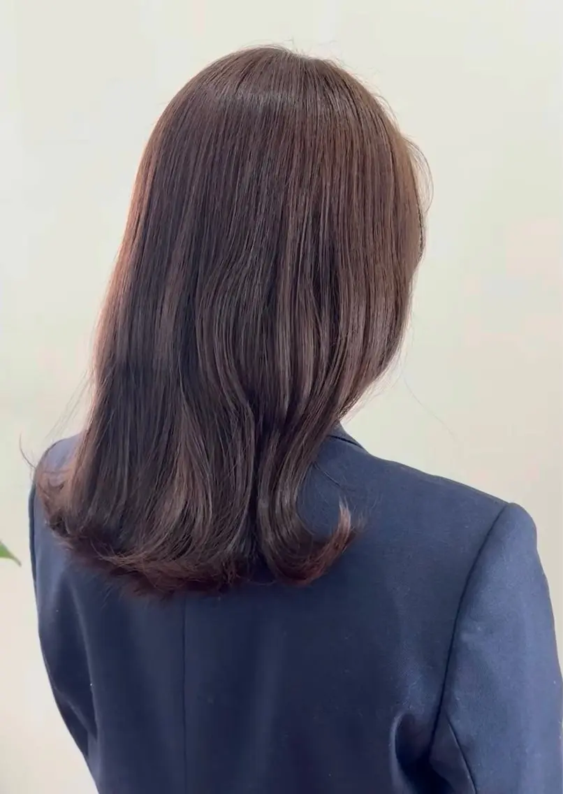 ブリーチなし 透明感Wカラー🫧の写真