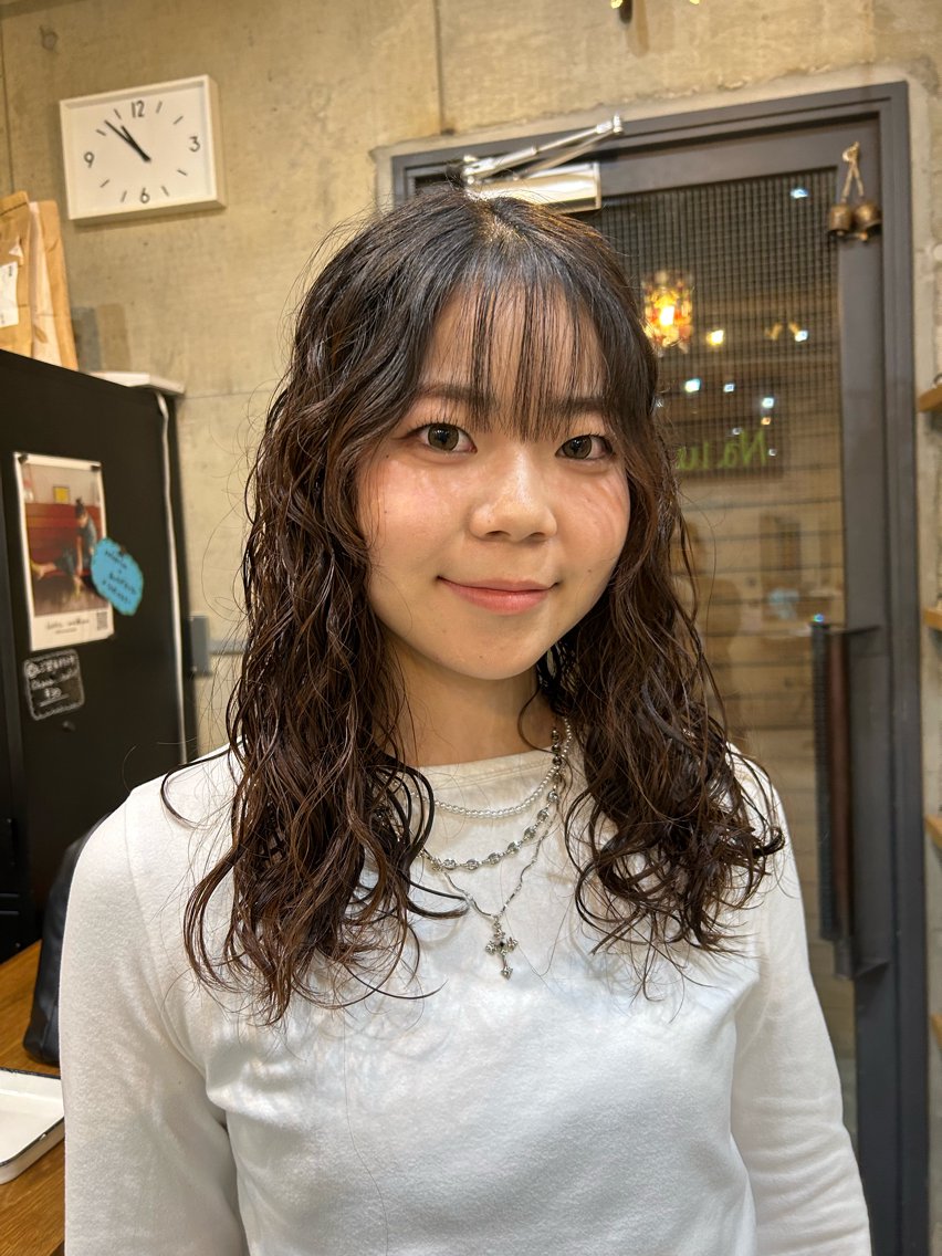 パーマ パーマ YUURI ／カットモデル¥0のヘアスタイル