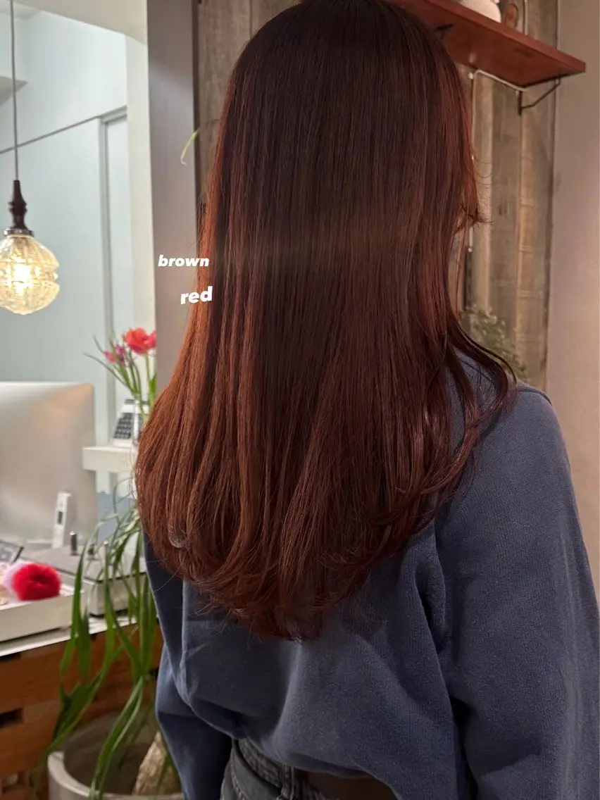 ロング カラー カット ヘアカラー トリートメント 暖色カラー/レイヤー 🌙 オノユリカのヘアスタイル