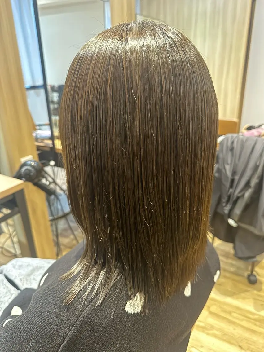 ミディアム パーマ 縮毛矯正 ✨✂️Nori ✂️✨のヘアスタイル
