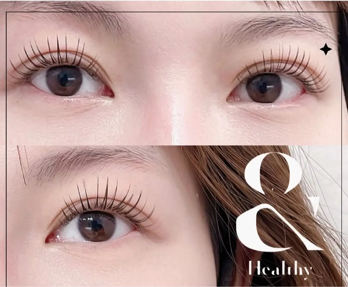 ❤️🔥【&healthy 】最新技術★LEDエクステ×パーマ/フラットラッシュ120本、仕上がりコーディング付きの写真