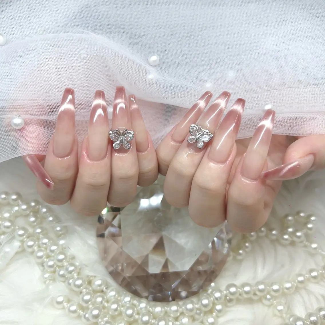 ロング ロング ハンドネイル Ange Nailistのネイルデザイン
