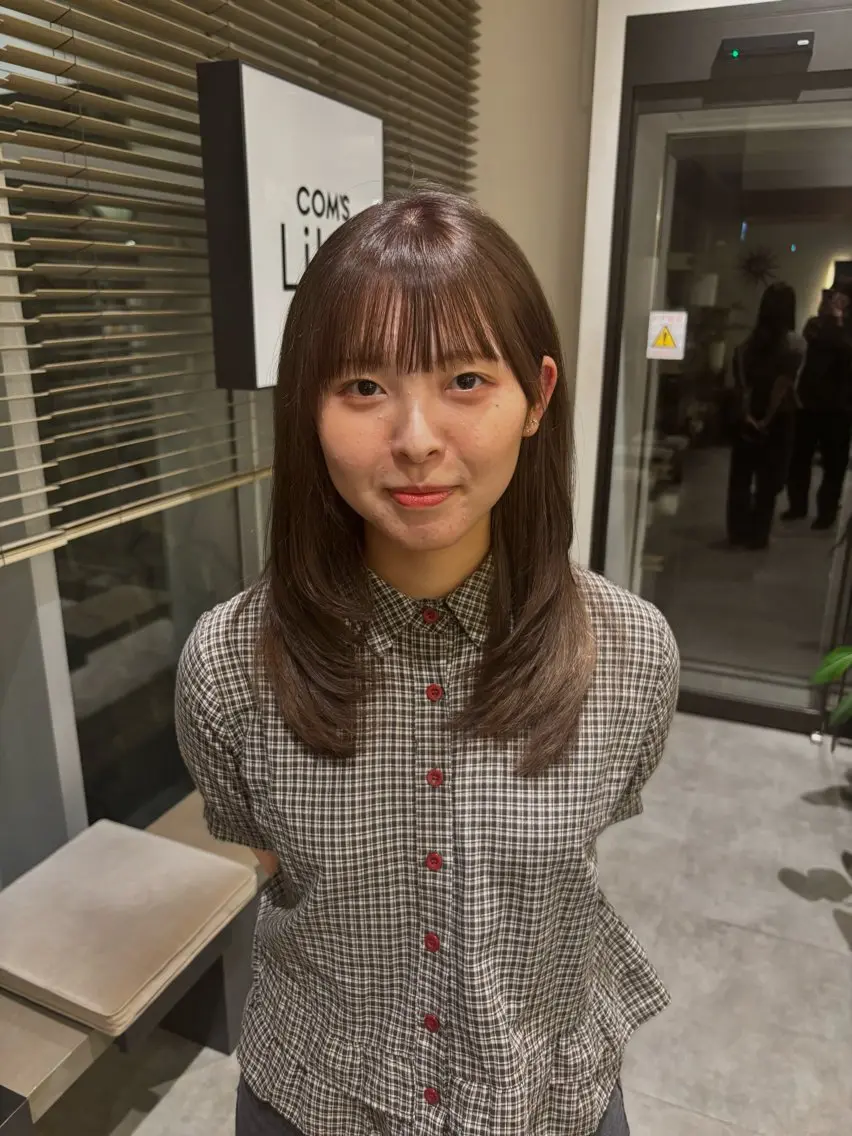 セミロング com’sLibli 澤井凜のヘアスタイル