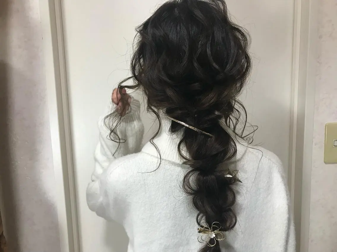 ロング ヘアアレンジ 🗻飯田誠也🗻 カットカラー得意のヘアスタイル