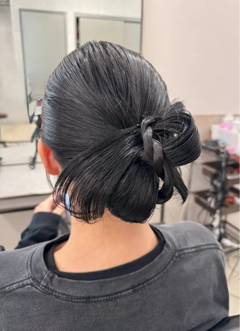 ヘアアレンジ ヘアセット 透明感カラー✨艶髪 制作🌱山根あゆみのヘアスタイル