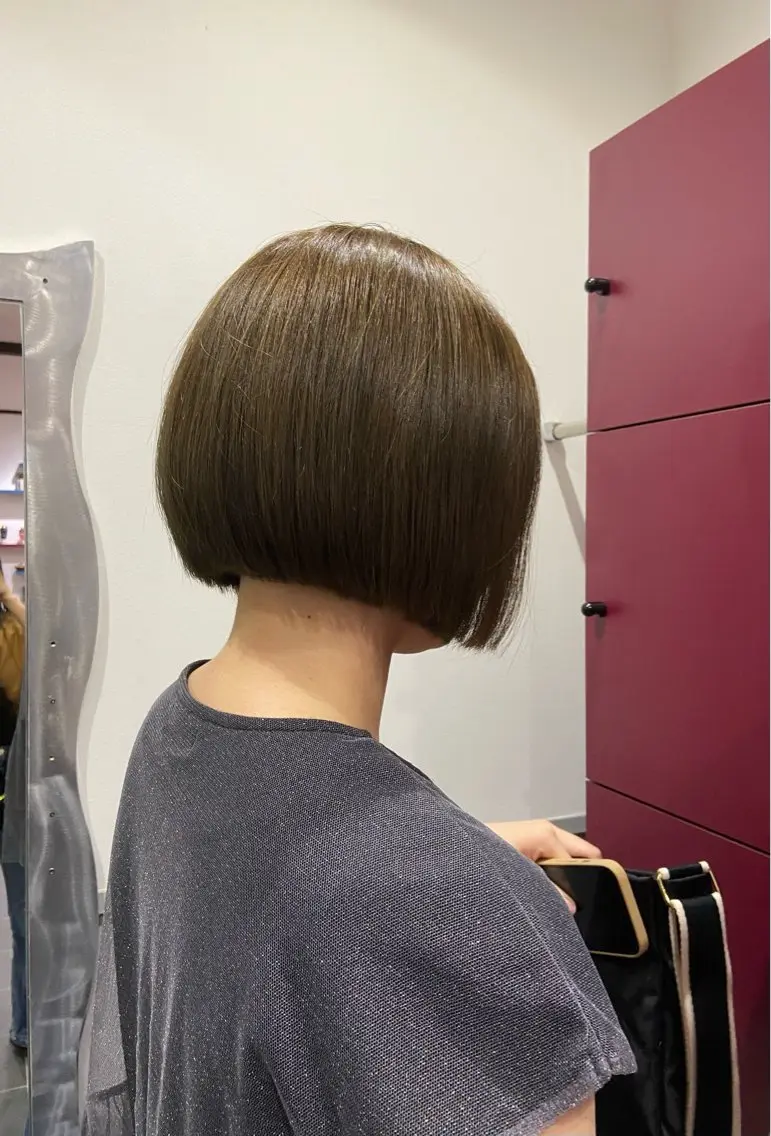 ショート ボブ カット トリートメント 加藤 こゆきのヘアスタイル