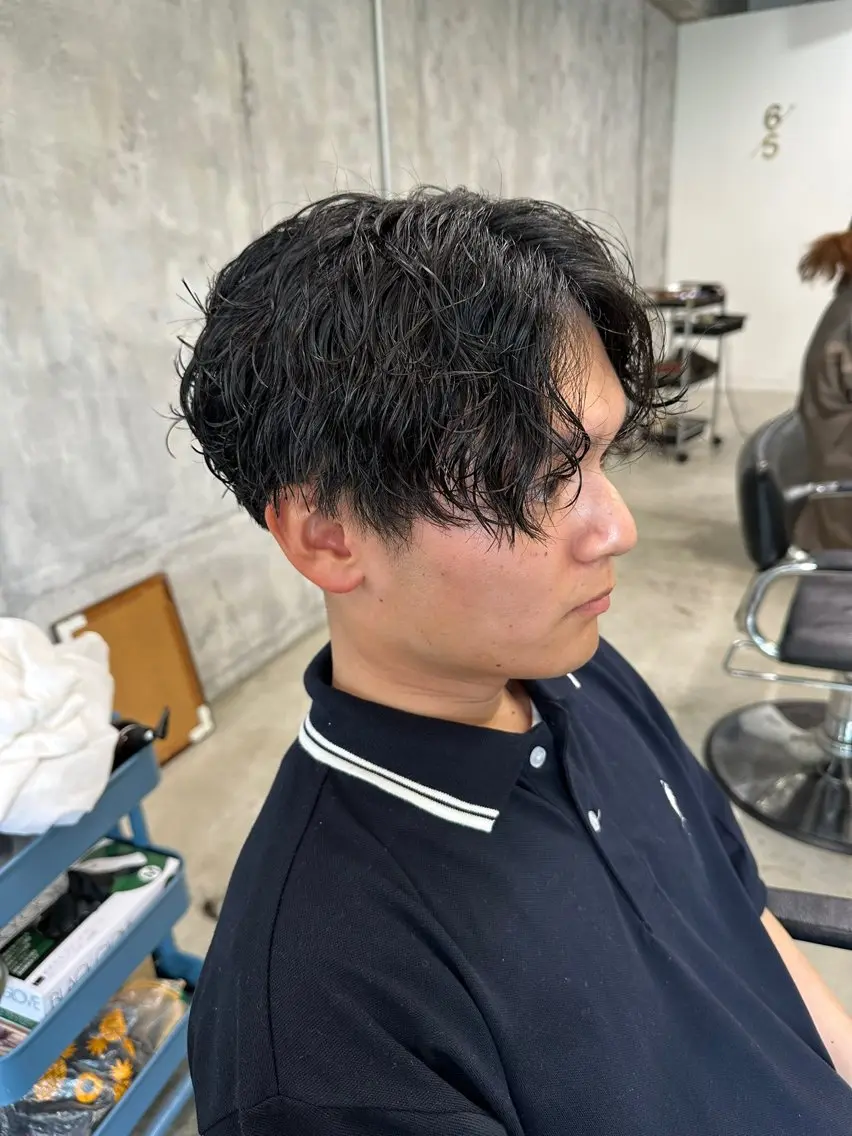 メンズ カット パーマ メンズ特化/マサト 【ゴブンノロク】のヘアスタイル