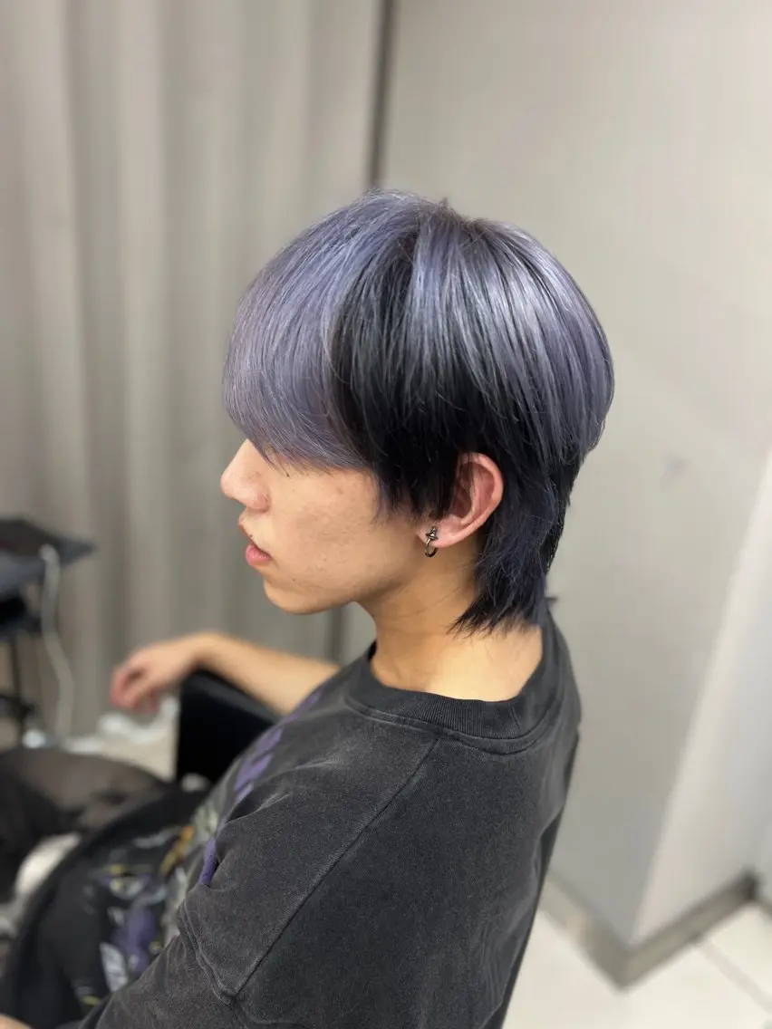 ミディアム カラー メンズ ミディアムパーマ メンズパーマ ⚡️お値段以上⚡️ RYUKIのヘアスタイル
