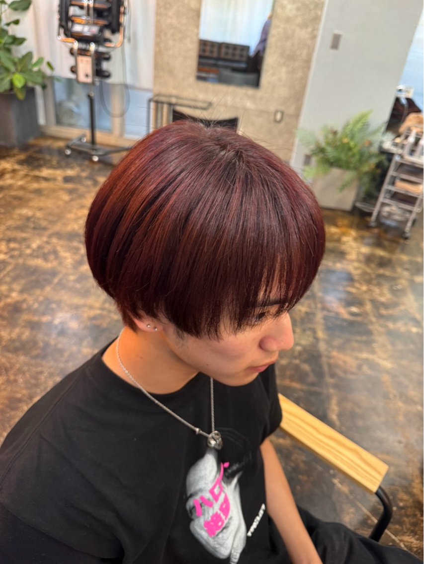 メンズ ヘアカラー 🌼KANAレイヤー 縮毛矯正/髪質改善のヘアスタイル