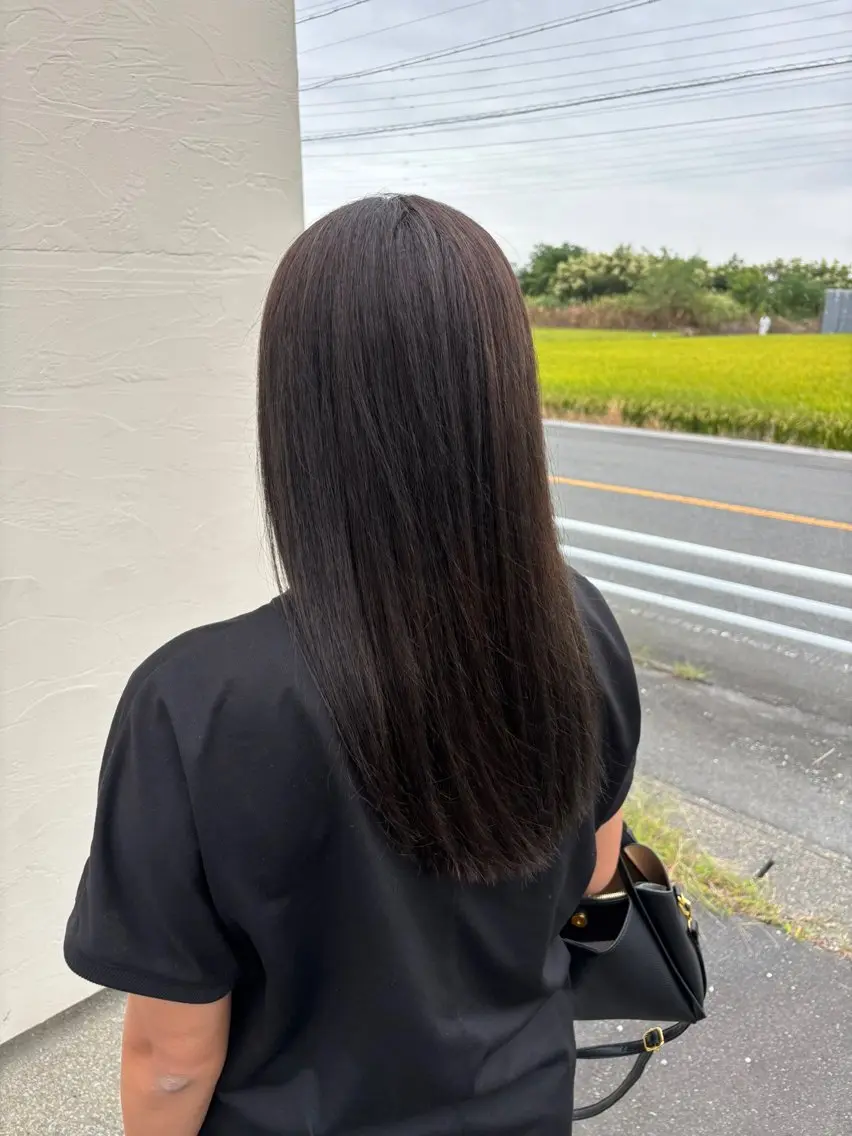セミロング カラー カット ヘアカラー 村瀬 友颯のヘアスタイル
