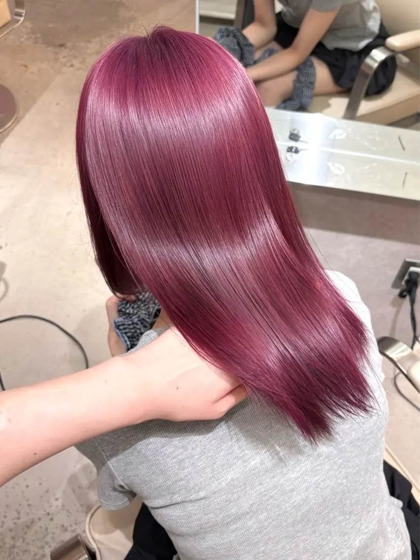 ロング カラー ヘアカラー トリートメント ツヤ髪ハイトーン/ 原宿/Kanau🥀のヘアスタイル