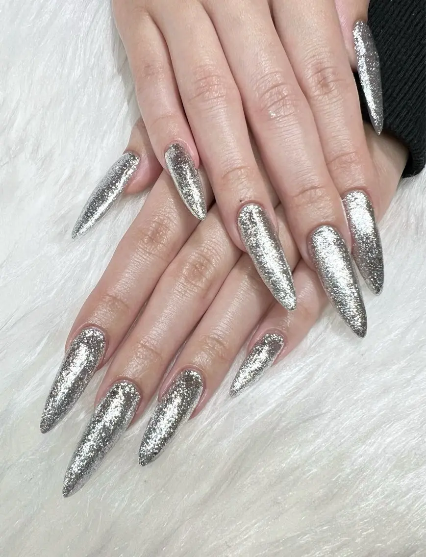 ネイル ラメ(グリッター) ワンカラーネイル ハンドネイル glow_ nailのネイルデザイン