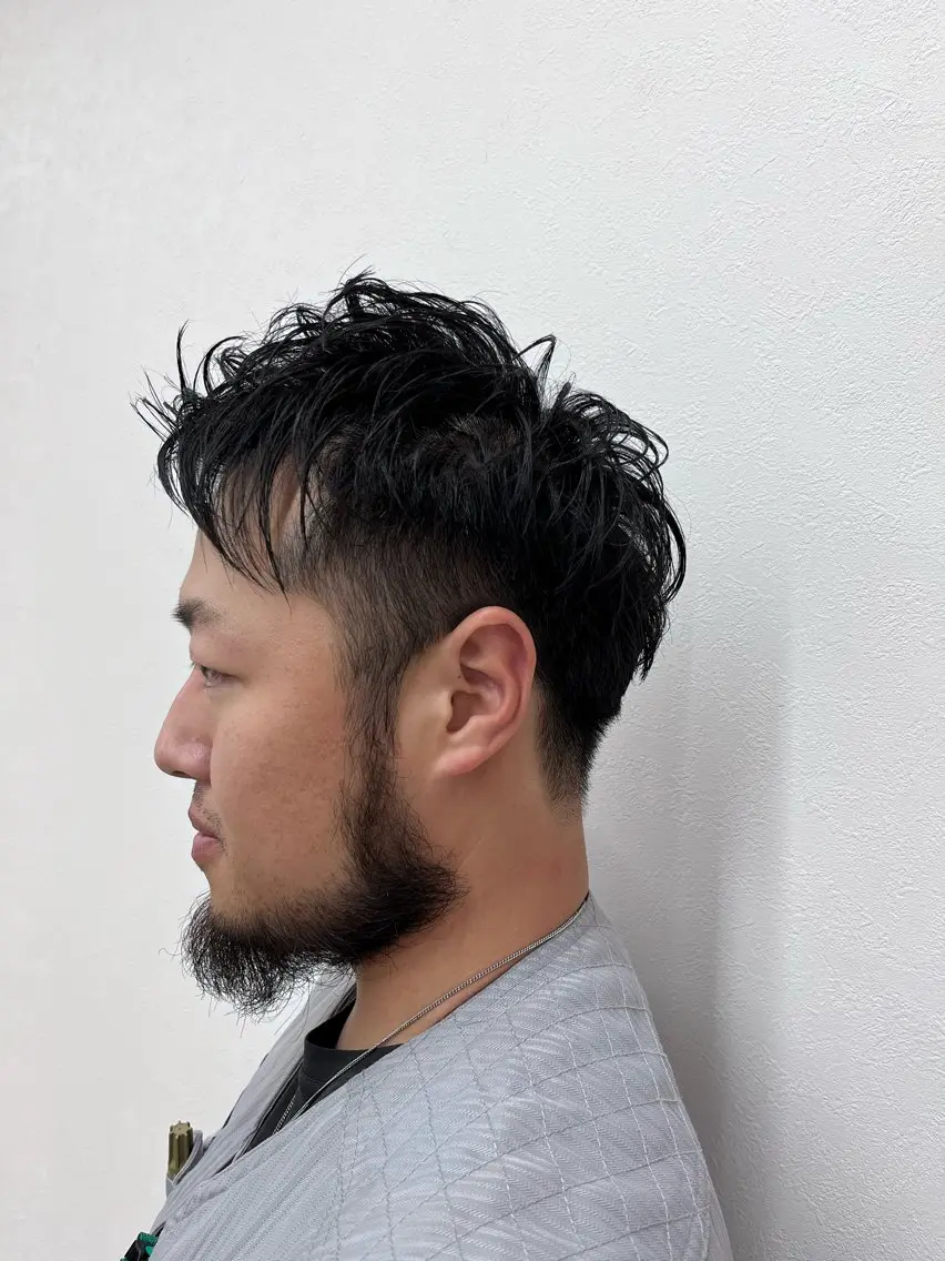 ショート メンズ スパイキーショート 刈り上げ ショートヘア 田尾 凌雅のヘアスタイル