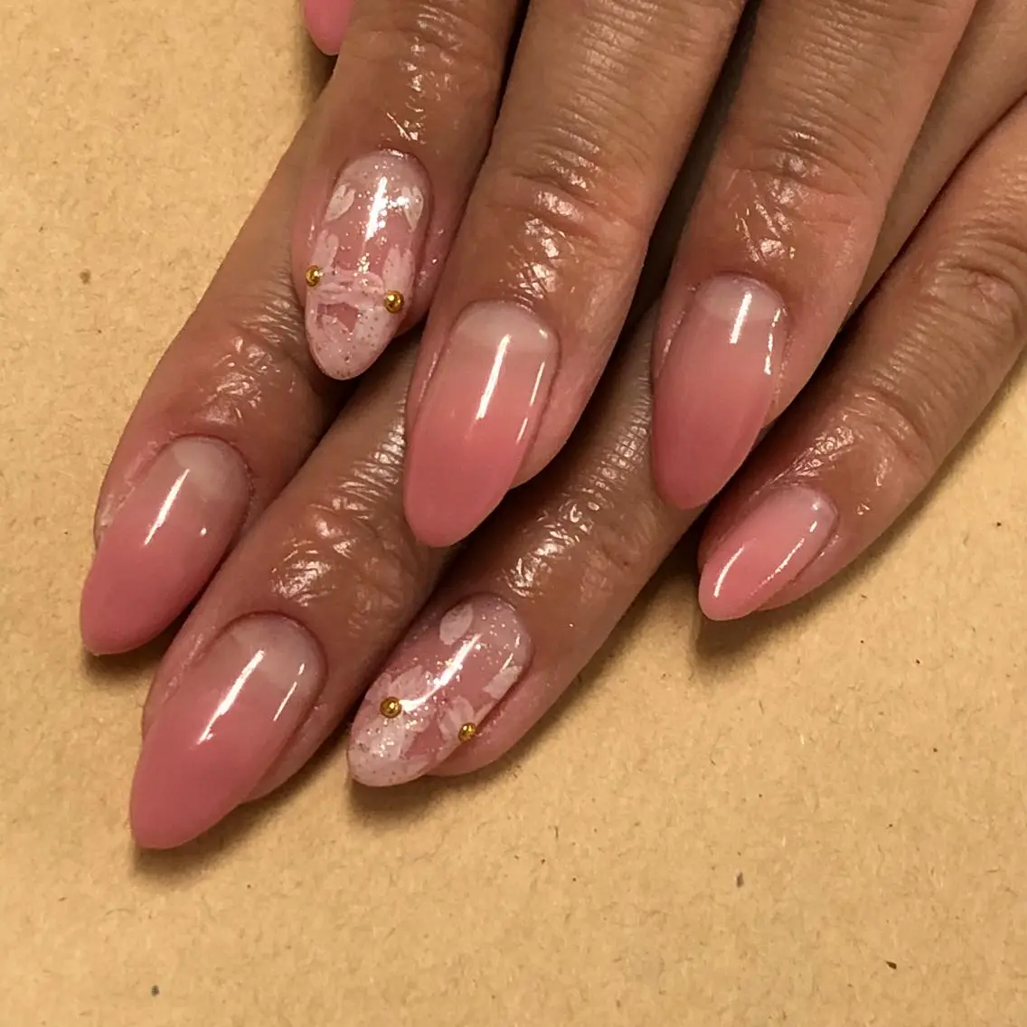 ネイル 桜ネイル オフィスネイル KIREIE NAILSのネイルデザイン