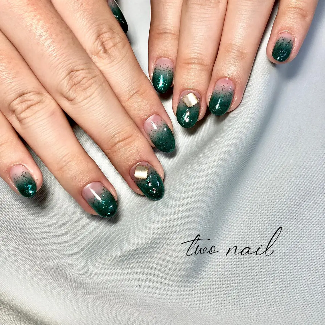 ネイル アートネイル フットネイル ハート ニュアンスネイル ホワイト ハンドネイル two nailのネイルデザイン
