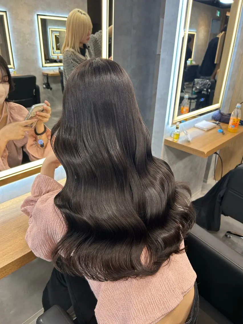 ロング カラー ヘアカラー トリートメント ブリーチなしの達人 🌈KAITOのヘアスタイル