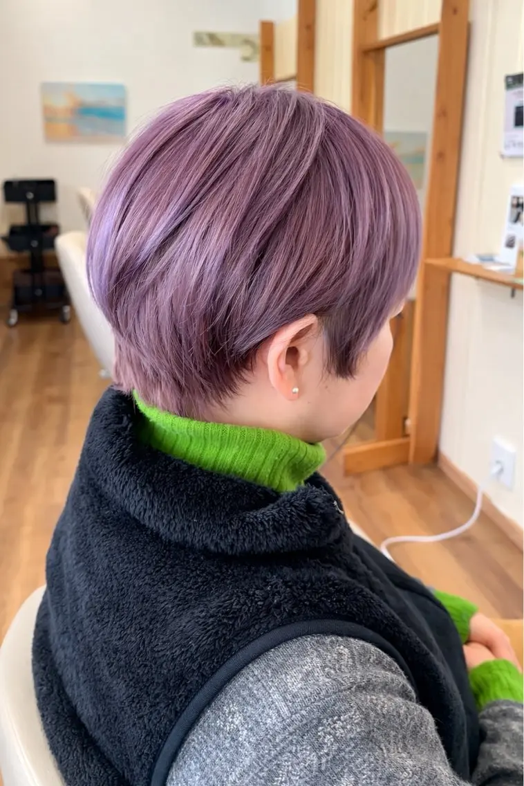 ショート ヘアカラー トリートメント 艶髪カラー/髪質改善 細貝 舞利のヘアスタイル