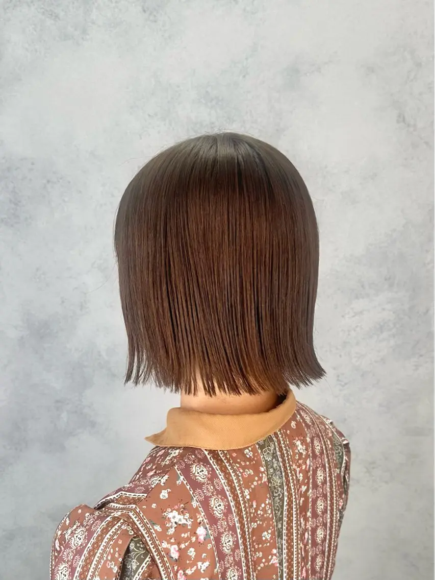 ショート カラー カット トリートメント ヘッドスパ 🍇うる艶暖色カラー /madokaのヘアスタイル