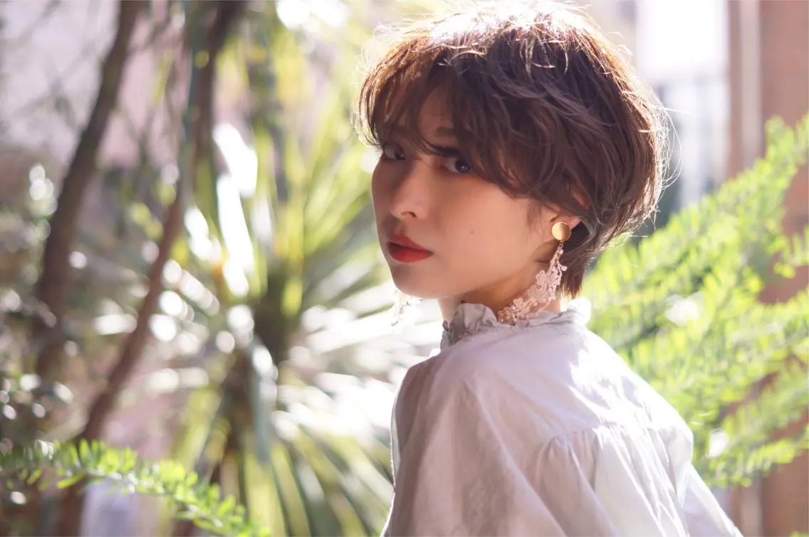 ショート カット ヘアカラー トリートメント Lino by hoNuaのヘアスタイル