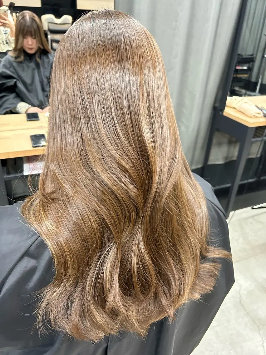 ロング モテヘア 韓国ヘアhikariのヘアスタイル